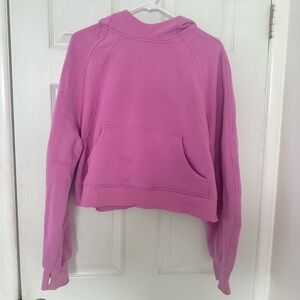 Lululemon scuba oversized cropped hoodie size M/L in PINK